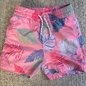 The Beaufort Bonnet Company Pink and Blue Swim Trunks